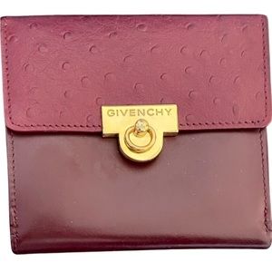 RARE Givenchy Vintage Burgundy Wallet